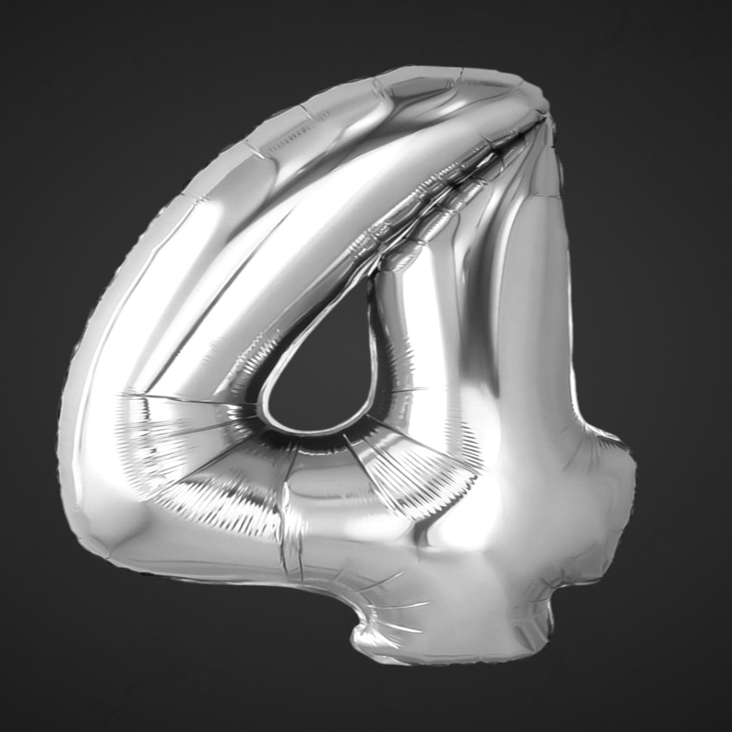 Фольгированная цифра 4