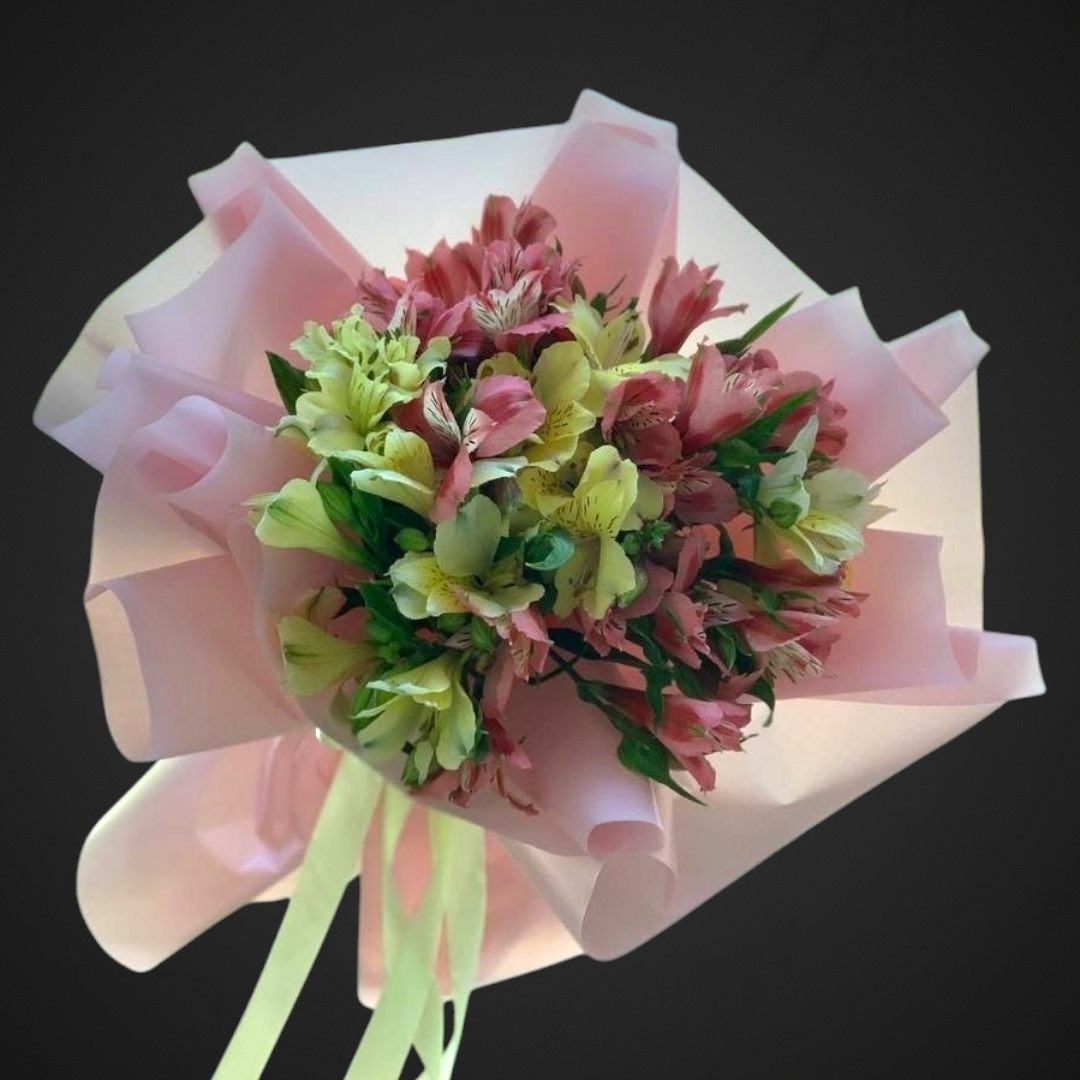 Букет "Поцелуй в розовом"